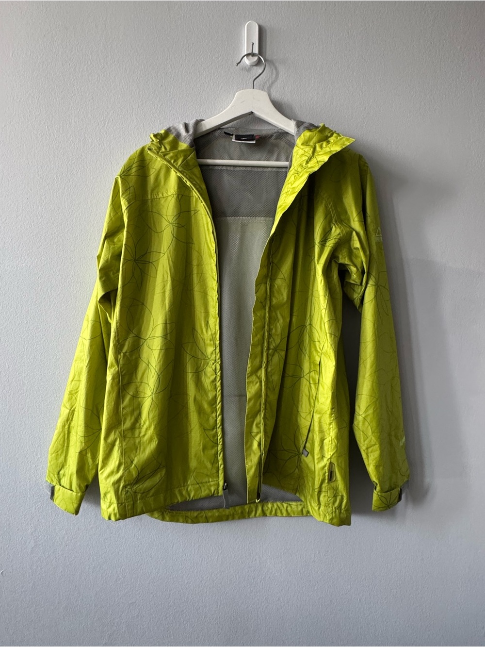 Girls Lime Green Lightweight Jacket with Hood